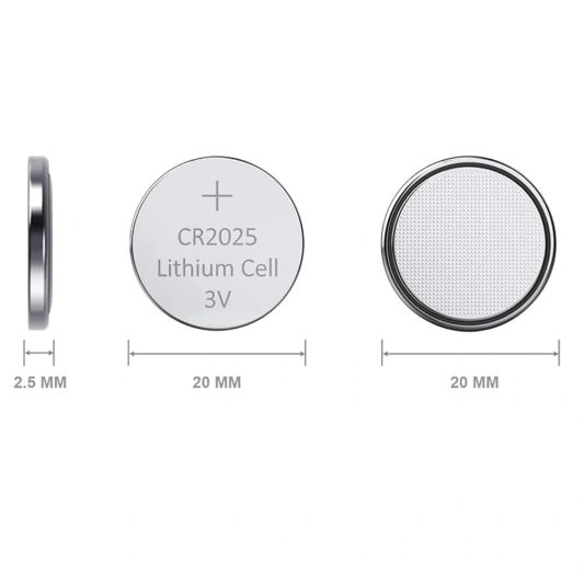 Knopfzelle Batterie (Lithium CR2025 3V) für Fernbedienung