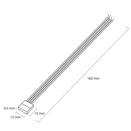 Verbindungsstück mit RGB Kabel löten nicht notwendig