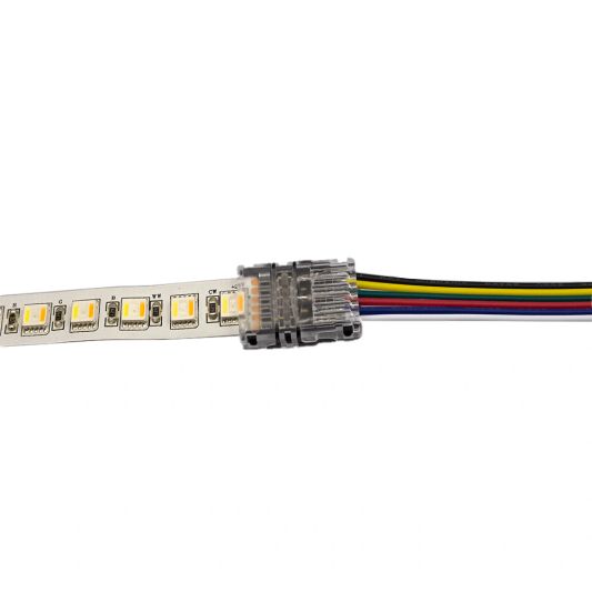 Verbindungsstück zwischen Streifen und Kabel - RGBWW pro LED-Streifen IP20 - kein Löten erforderlich