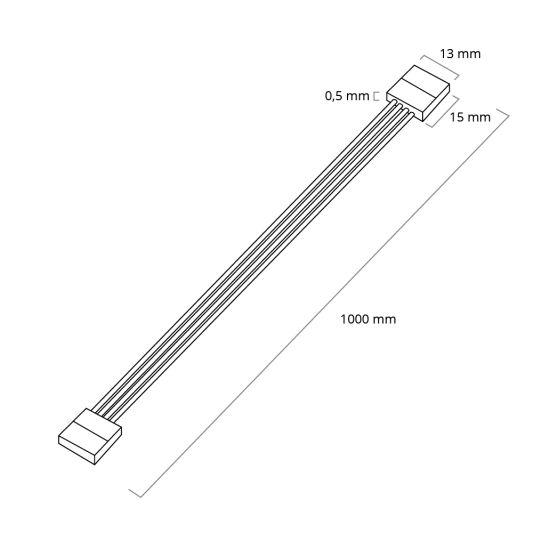 Verbindungsstücke mit 100cm RGB Kabel löten nicht notwendig
