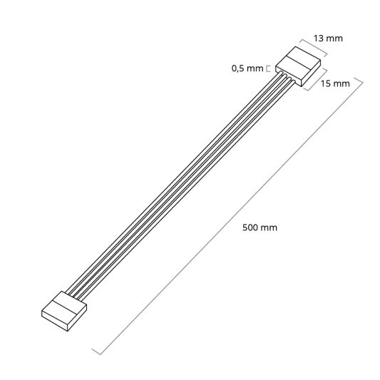 Verbindungsstücke mit RGB Kabel 50cm löten nicht notwendig