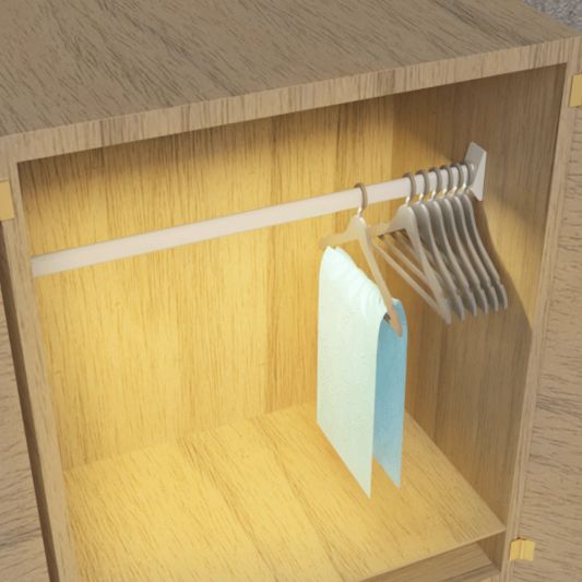 LED Profil 1 Meter für Kleiderschrankbeleuchtung