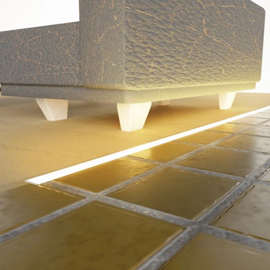 LED Profil 1 Meter für Bodeneinbau 8 mm