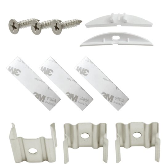 LED Profil 1 Meter für Bodenmontage 10 mm - gewölbte Ausführung