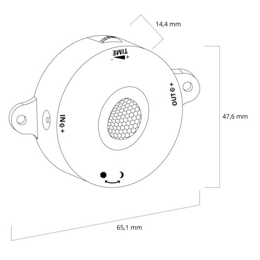 LED Streifen Bewegungssensor in schwarz