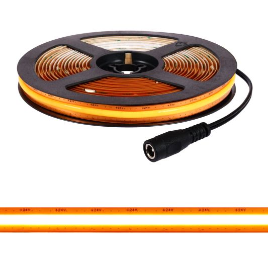 LED-Streifen COB warmweiß - 8 Meter - Loser Streifen mit 600 LEDs p/m