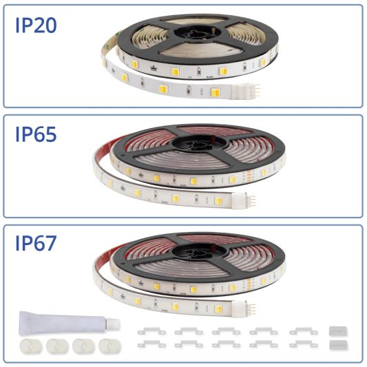 Led Streifen auf Batterie Dual White Basic komplettes Set 4 Meter