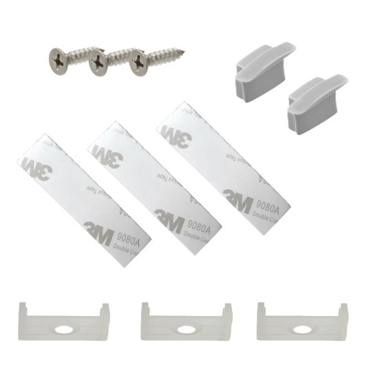 LED Streifen Profil breit Einbau niedrig 2 Meter