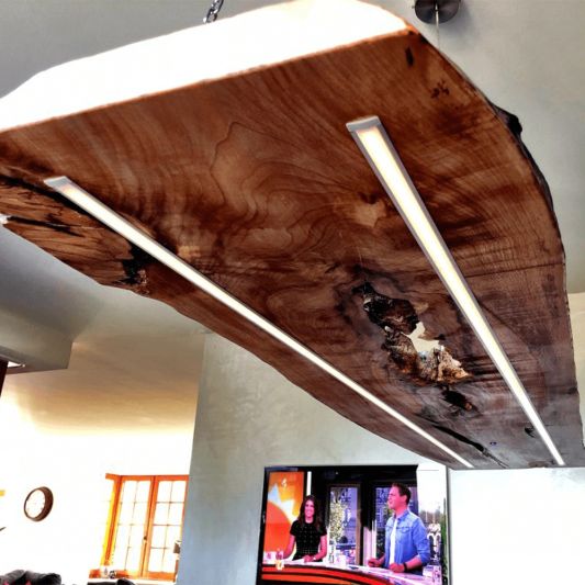 LED Streifen Profil breit Einbau niedrig 3 Meter