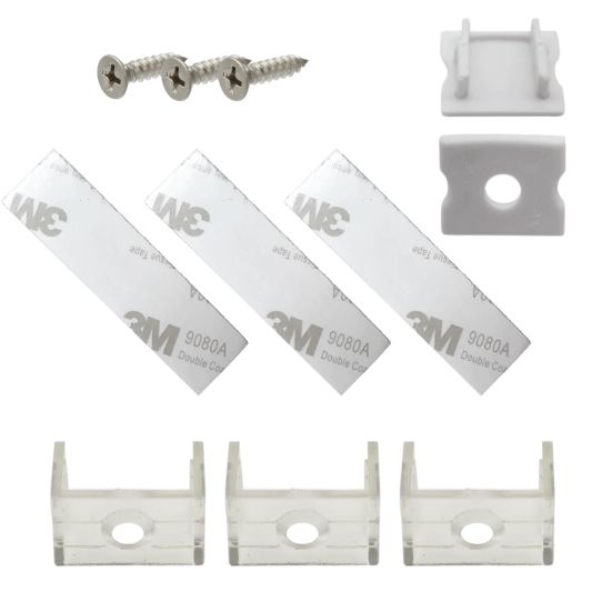 LED Streifen Profil breit Aufbau hoch 3 Meter