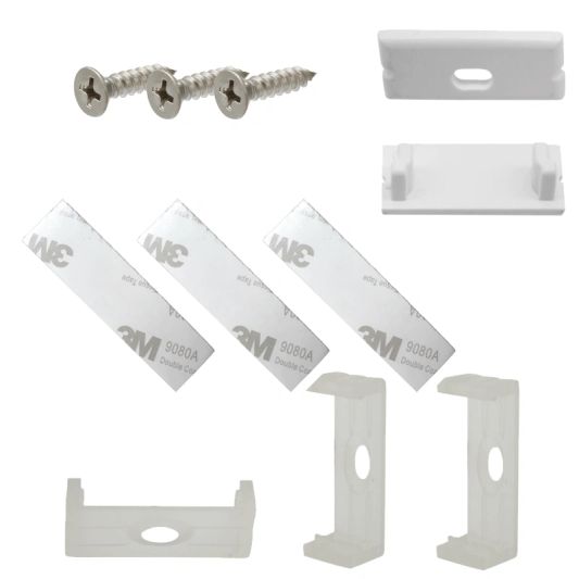 LED Streifen Profil breit Aufbau niedrig 2 Meter