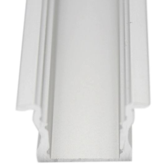 Led Streifen Profil Einbau hohes Modell- komplett mit Abschlusskappe 3 Meter 15 mm hoch