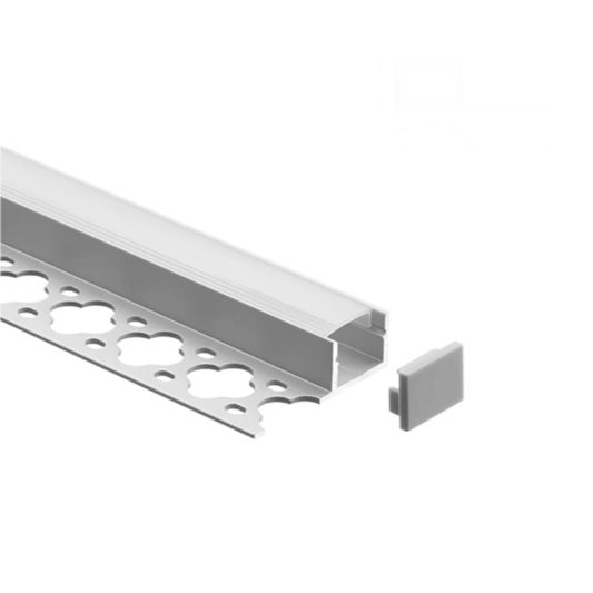 LED Fliesenprofil Stuckleiste Für LED - Stuckstop- 3 Meter - Schmale Variante