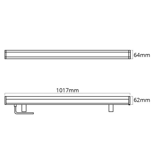 LED Wall Washer 24W RGBWW – LED breedstraler in Multicolor + Wit