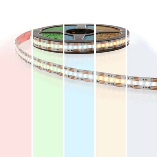 LEDstrip 10 Meter RGBWW Prime 840 COB LEDs p/m - Loser Streifen