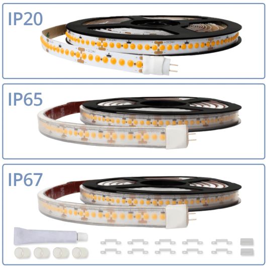 Led Streifen 18 Meter warmweiß - Komplettes Set Premium Plus - 240 Leds pro Meter