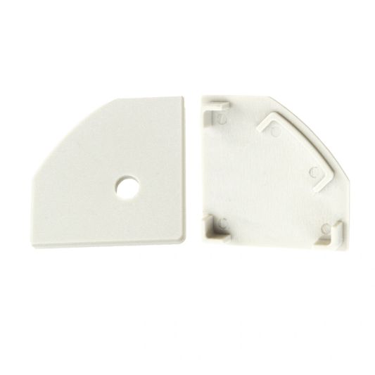 Led Streifen Profil Ecke Basic line - komplett inklusiv Abschlusskappe 3 Meter