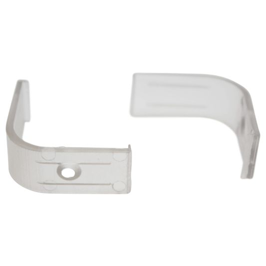 LED Streifen Eckprofilbreit rundes Modell komplett inklusiv Abschlusskappe 1,5M