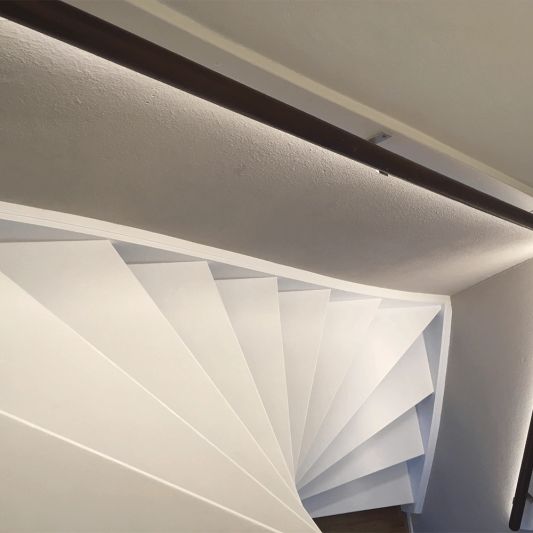 Led Streifen Profil Ecke Slim line - komplett inklusiv Abschlusskappe von 4 Meter