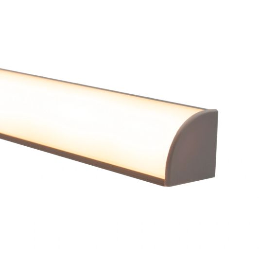 Led Streifen Profil Ecke Slim line - komplett mit Abschlusskappe 2 Meter