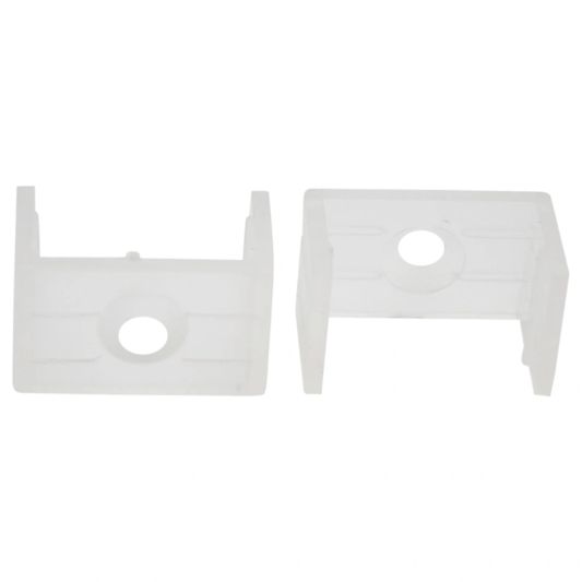 LED Streifen Aufbauprofil breites Modell - komplett mit gerader Abschlusskappe 1,5 Meter