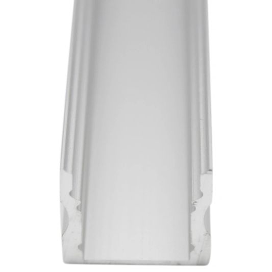 Led Streifen Profil Aufbau hohes Modell - komplett inklusiv Abschlusskappe 2 Meter 15 mm