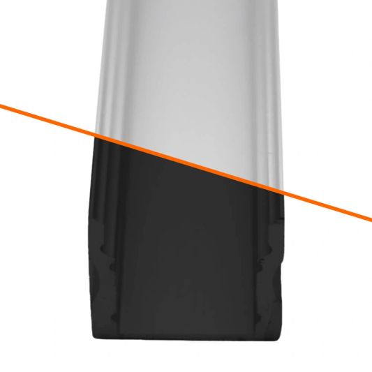 Loses LED Profil 1 Meter Aufbau hoch 15 mm slim line