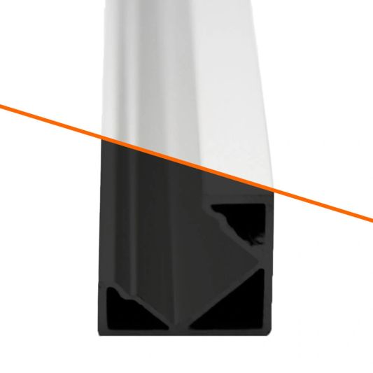 Loses LED Streifen Eckprofil 1 Meter 18 mm slim line