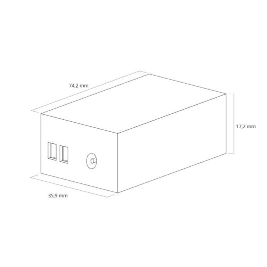 Loser Zigbee Controller für Dual White LED Streifen zu bedienen via App
