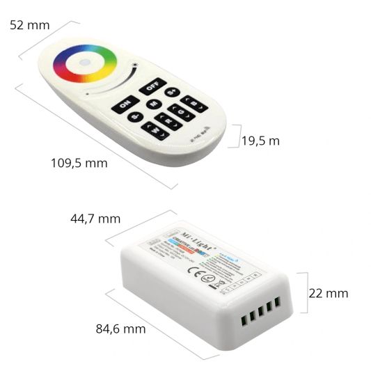 Luxuriöse touch RF Fernebdienung + WLAN RGBW