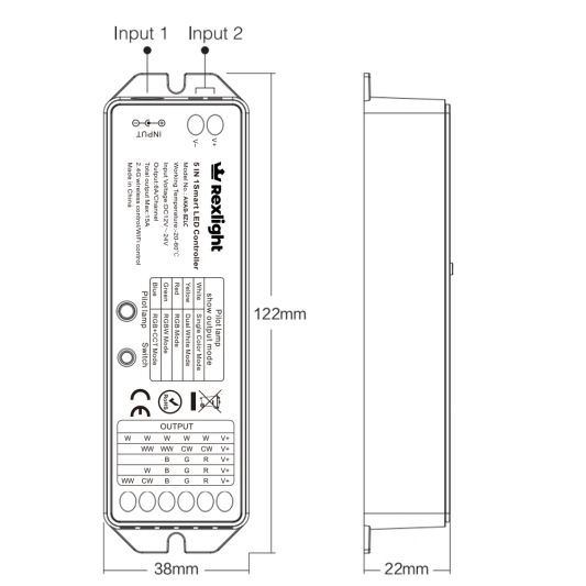 Milight 8-zone Steuerung für alle Farben von LED Streifen