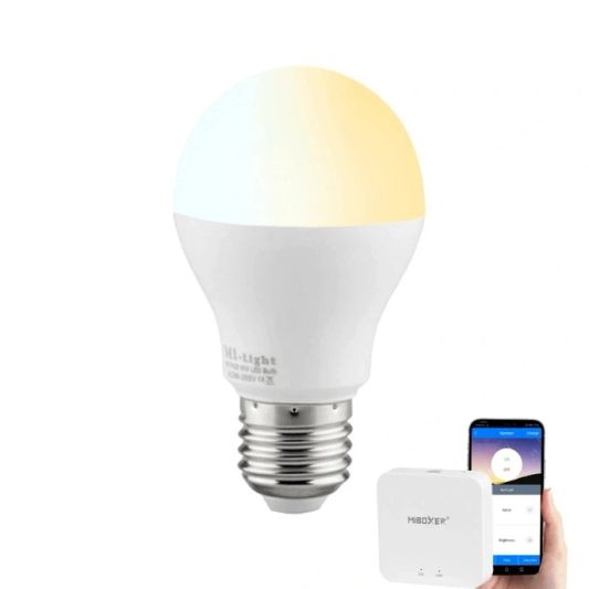 Milight Dual White LED Lampen Set mit WLAN Modul 6W E27 Fassung