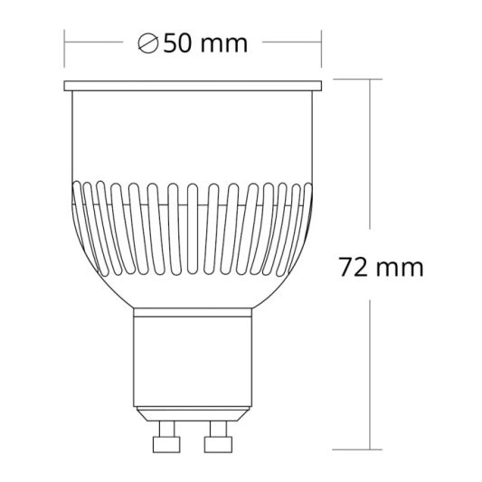 Milight LED Spot Dual White 6 Watt GU10 Fassung