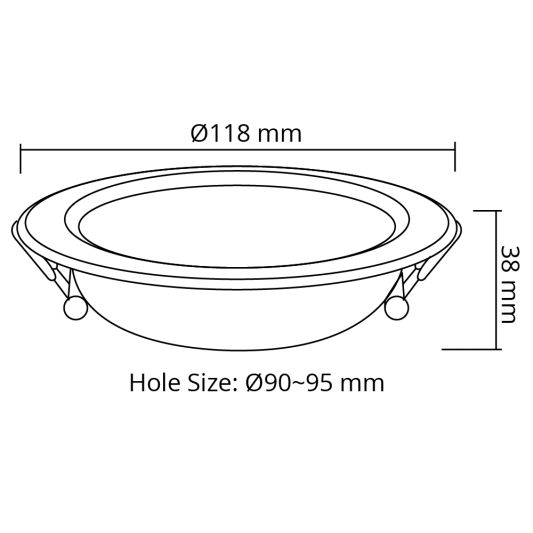 Milight RGBWW LED downlight 6 Watt Einbaustrahler