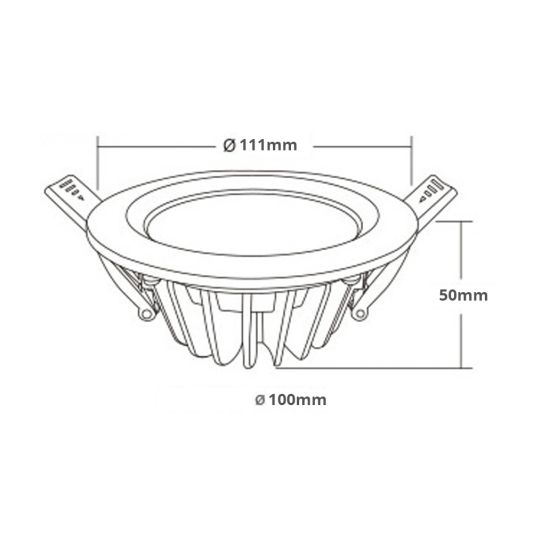 WLAN Set mit 1-4 RGBWW LED Einbaustrahler downlight 6 Watt