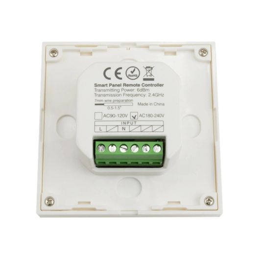 Milight Touch-Wandpanel 230V + 4-Zonen Controller für RGBWW LED Streifen – Komplettset