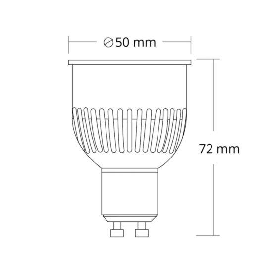 MiLight WLAN LED Spot Set RGBWW mit WLAN-Modul – 5 Watt GU10