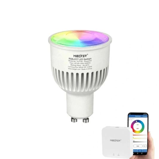 MiLight WLAN LED Spot Set RGBWW mit WLAN-Modul – 5 Watt GU10