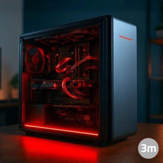 PC LED Streifen Set 3 Meter RGB Premium