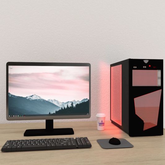 PC LED Streifen Set 1 Meter RGB Premium