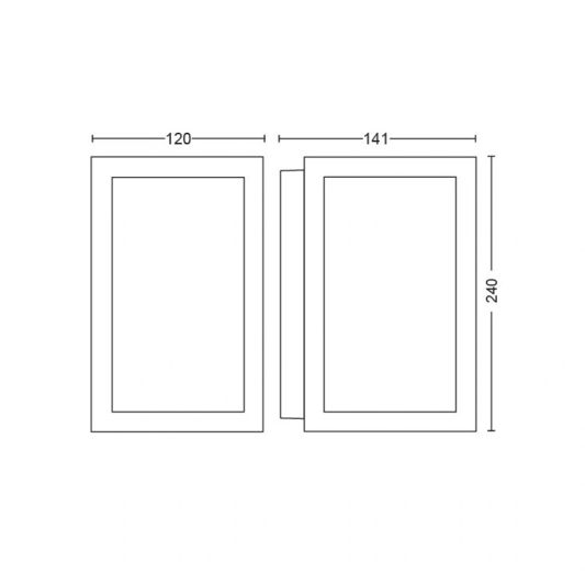Philips Hue Outdoor beeindruckt Wandlampenerweiterung