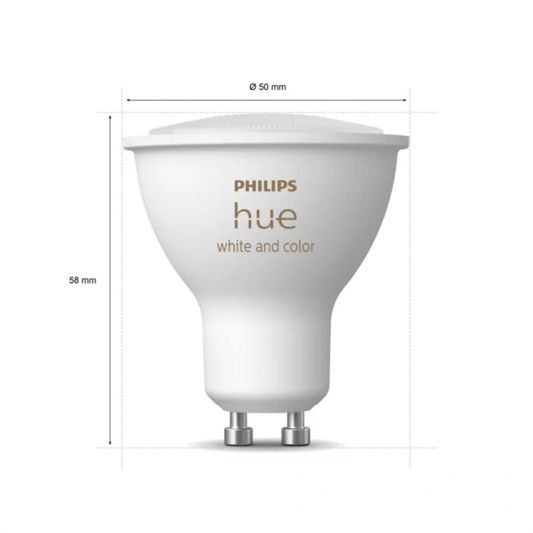 Philips Hue White and Color Ambiance 4,3W GU10