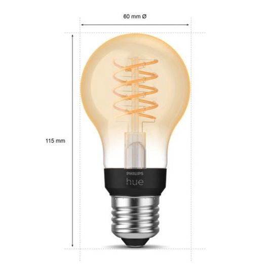 Philips Hue White Thin Filament 7.2W E27 A60