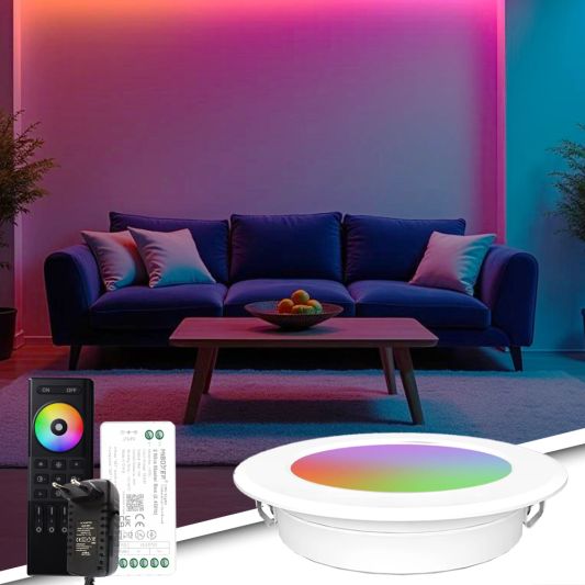 RexTech 1er-Pack RGBWW Spot-Set Weiß