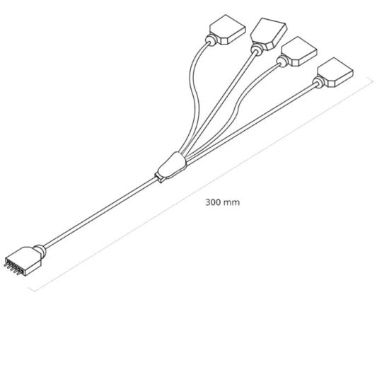 RGB SPLITTER KABEL in 4 Teile