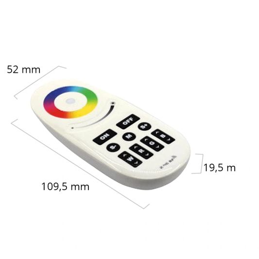 RGBW 4-zone drukknop afstandsbediening los