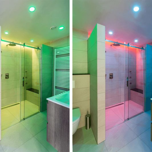 RGBW LED Streifen Premium mit Fernbedienung 1 bis 10 Meter