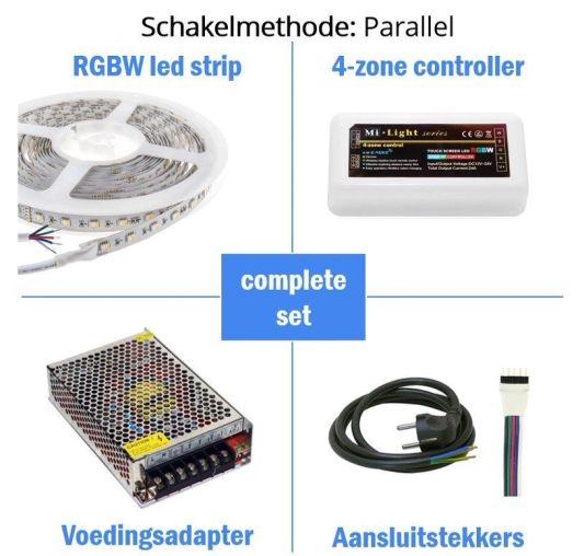 RGBW LED Streifen Premium mit Fernbedienung 11 bis 20 Meter