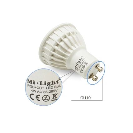 RGBWW LED Lampe mit Fernbedienung 4W GU10 1 bis 4 Lampen