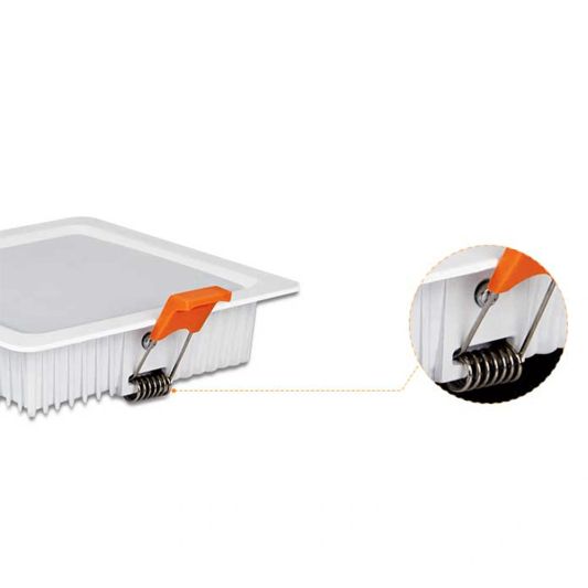 RGBWW LED viereckiges downlight 9 Watt